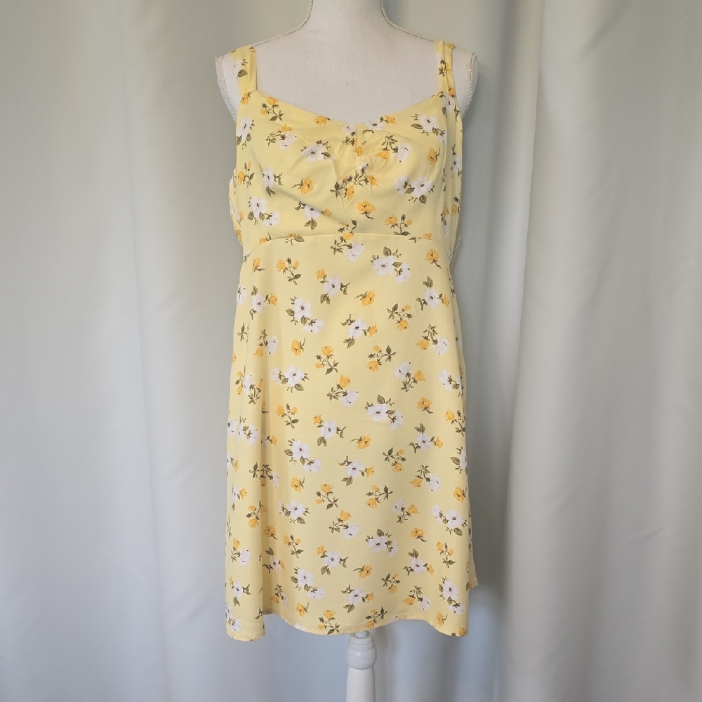 Old Navy Yellow Floral Mini Dress
